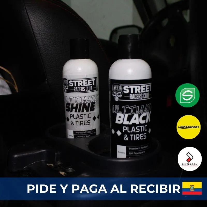 ⚡RESTAURA Y PROTEGE TU VEHÍCULO CON NUESTRO COMBO DE RESTAURADOR DE PARTES NEGRAS Y ABRILLANTADOR TODO COLOR⚡